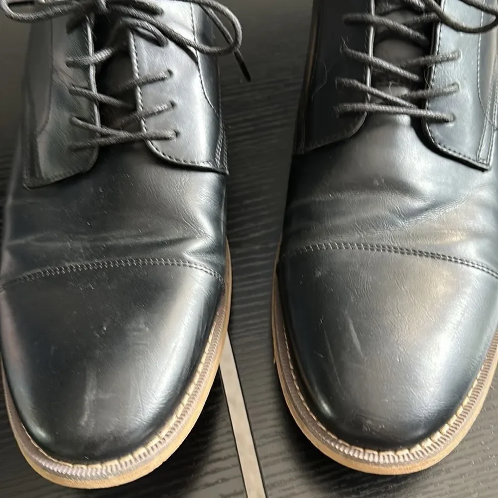 Seven 91 Leather Cap Toe Dress Lace Up Loafer, 10.5